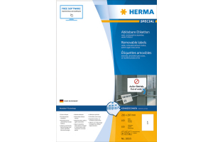 ETIQUETTE HERMA SPECIAL 210/297mm REPOSITIONNABLE 10315 - paquet de 100