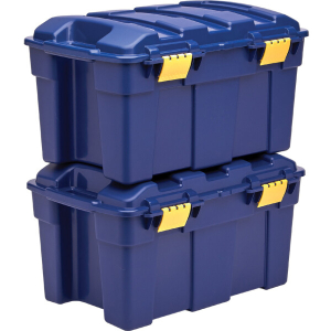 BOITE DE RANGEMENT 40L FELLOWES BLEU - boîte de 2