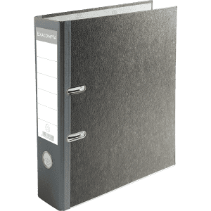CLASSEUR A LEVIER CARTON 8cm EXACOMPTA Gris