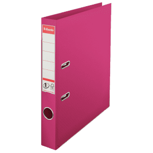 CLASSEUR A LEVIER PVC 5cm ESSELTE FUCHSIA AVEC RENFORT