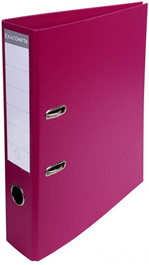 CLASSEUR A LEVIER PVC 7cm EXACOMPTA FUCHSIA