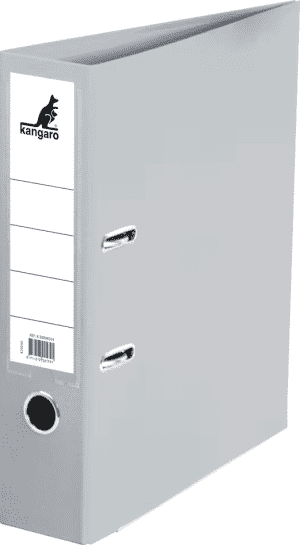 CLASSEUR A LEVIER PP 5cm KANGARO GRIS