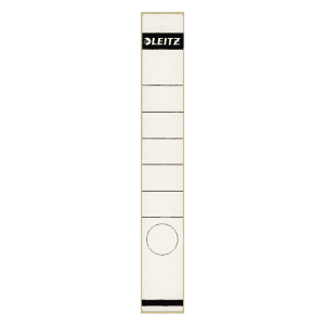 DOS DE CLASSEUR 4cm AUTOCOLLANT 1648 Blanc LONG - paquet de 10