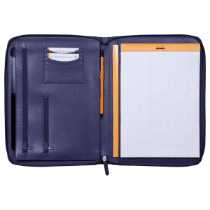 CONFERENCIER A4 AVEC FERMETURE ECLAIR RHODIA BLEU NUIT