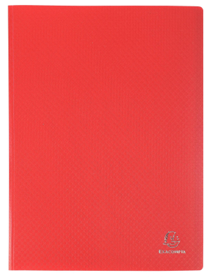 FARDE A 20 POCHETTES ROUGE COUVERTURE SOUPLE