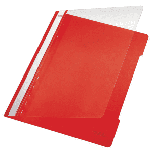 FARDE A LAMELLE LEITZ 4191 Rouge PVC - paquet de 25