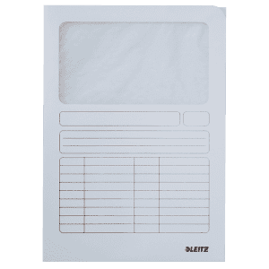 FARDE A FENETRE PAPIER LEITZ 3950 BLANC - boîte de 100