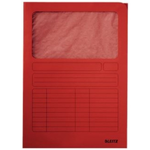 FARDE A FENETRE PAPIER LEITZ 3950 ROUGE - boîte de 100