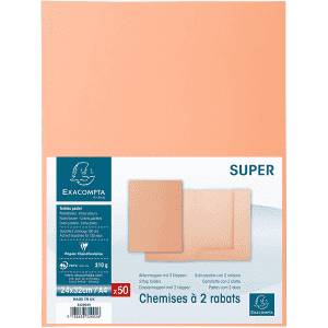 CHEMISE 2 RABATS 24/32 BULLE SUPER 250 - paquet de 50