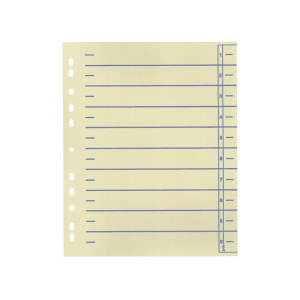 INTERCALAIRE A DECOUPER BORD BLEU - paquet de 100