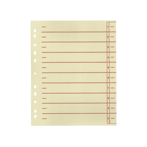 INTERCALAIRE A DECOUPER BORD ROUGE - paquet de 100