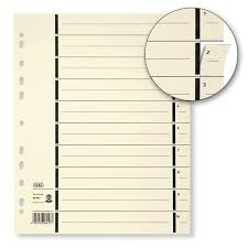 INTERCALAIRE A DECOUPER CARTON ELBA CHAMOIS - paquet de 100