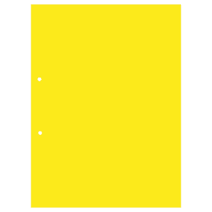 INTERCALAIRE CARTON 30.5x22.5cm JAUNE 120GR PERFORE - paquet de 500