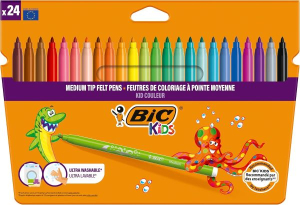 FEUTRE COLORIAGE BIC KIDS COULEUR ASSORTI - pochette de 24