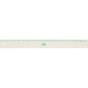 REGLE 30cm GREEN LINE ELLIPTIC VERT