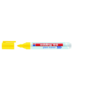 MARQUEUR TABLEAU VERRE 1.5-3mm JAUNE EDDING 95