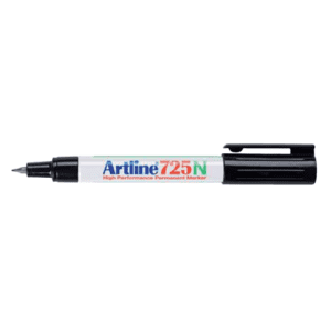 MARQUEUR PERMANENT 0.4mm ARTLINE 725 NOIR - boîte de 12