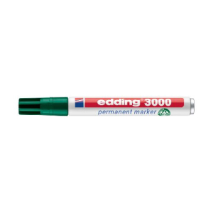 MARQUEUR PERMANENT 1.5mm EDDING 3000 VERT CORPS METAL