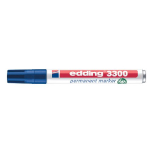 MARQUEUR PERMANENT BISEAUTE EDDING 3300 BLEU CORPS METAL