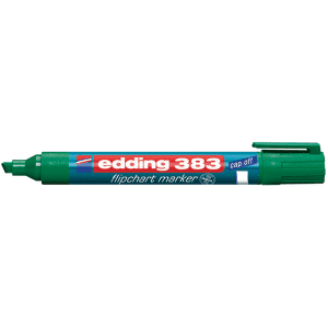 MARQUEUR FLIPCHART BISEAUTE EDDING 383 VERT