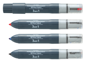 MARQUEUR PERMANENT 2MM 3 EN 1 JUVENILIA