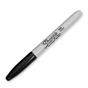 MARQUEUR PERMANENT FIN SHARPIE NOIR