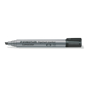 MARQUEUR FLIPCHART BISEAUTE STAEDTLER 356 NOIR - paquet de 10