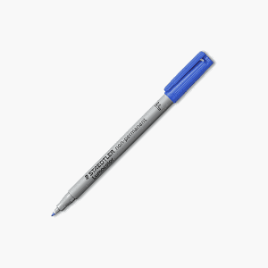 MARQUEUR OHP LUMOCOLOR SOLUBLE 0.6mm FIN BLEU - paquet de 10