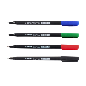 MARQUEUR OHP A-SERIES PERMANENT S 0.4mm ASSORTIS AS1678 - pochette de 4