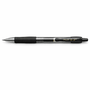 STYLO GEL PILOT G2 PLUS RETRACTABLE MEDIUM NOIR