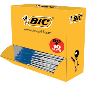 STYLO BILLE BIC CRISTAL BLEU VALUE PACK - boîte de 90+10