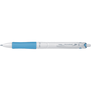 STYLO BILLE PILOT ACROBALL PURE WHITE M BLEU CLAIR - paquet de 10