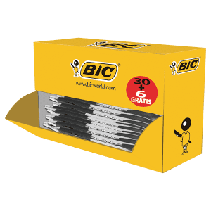 STYLO BILLE BIC ATLANTIS NR RETRACTABLE VALUE PACK - boîte de 30+6