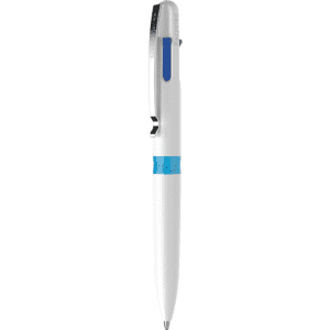 STYLO BILLE 4 COULEURS TAKE 4 M CORPS BLANC SCHNEIDER
