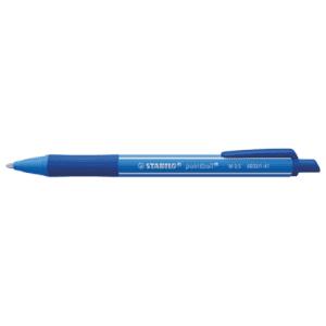 STYLO BILLE STABILO POINTBALL COLORFUL BLEU RETRACTABLE