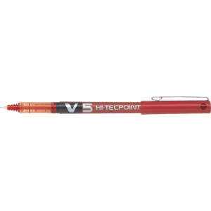 STYLO ROLLER PILOT HI-TECPOINT V5 EXTRA-FIN ROUGE
