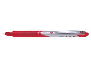 STYLO ROLLER PILOT V-BALL VB5 GRIP ROUGE RETRACTABLE EXTRA FIN