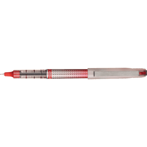 STYLO ROLLER UNI-BALL EYE NEEDLE POINT M ROUGE