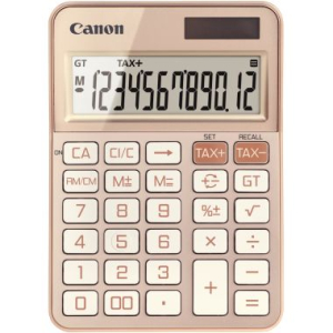 CALCULATRICE BUREAU CANON KS-125KB OR ROSE