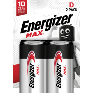 PILE ALCALINE D-LR20 1,5V ULTRA+ ENERGIZER - paquet de 2