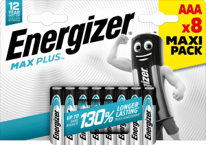 PILE ALCALINE AAA-LR03 BP8 1,5V MAX PLUS ENERGIZER - paquet de 8