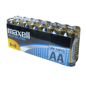 PILE ALCALINE AA-LR6 1.5V MAXELL - paquet de 16