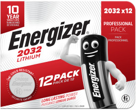 PILE BOUTON LITHIUM 3V CR2032 ENERGIZER - paquet de 12