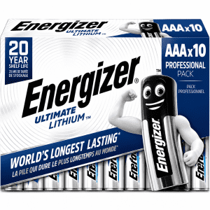PILE LITHIUM AAA-L92 ULTIMATE ENERGIZER - paquet de 10