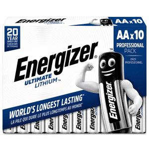 PILE LITHIUM AA-L91 ULTIMATE ENERGIZER - paquet de 10
