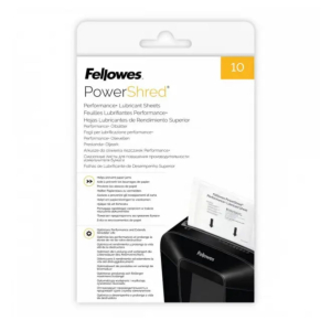 FEUILLES PRE-HUILEES POUR DESTRUCTEURS FELLOWES - paquet de 10