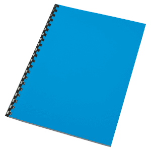 COUVERTURE POUR SPIRALE PP 300MICRONS BLEU - boîte de 100