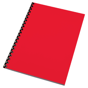 COUVERTURE POUR SPIRALE CARTON BRILLANT 250Gr ROUGE - boîte de 100