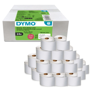 ETIQUETTE DYMO LABELWRITER EXPEDITION 101/54 BLANC VALUE PACK 24 ROULEAUX - boîte de 24