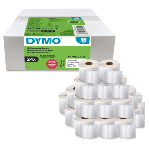 ETIQUETTE DYMO LABELWRITER ADRESSE 57/32 BLANC REPOSITIONNABLE VALUE PACK 24 ROULEAUX - boîte de 24